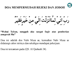 Apakah bacaan doa untuk dimurahkan rezeki dan tips supaya rezeki murah? Doa Nabi Musa Untuk Memohon Rezeki Dan Jodoh
