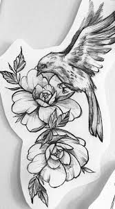 Bird Design Drawings Easy Flower Tattoo Tattoos Drawings Tattoo Tattoos Flower With A Bird Tattoo Bird And Flower Tattoo Tattoo Fixes Body Art Tattoos