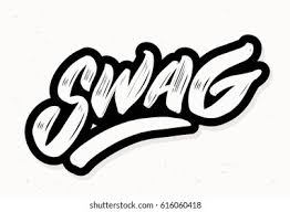 Swag, fabric dressing for a window valance. Swag Lettering Stock Vector Royalty Free 616060418