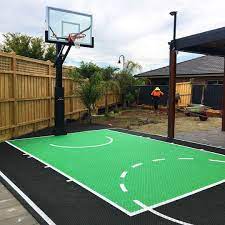 Small basketball court kits home residential courts solutions by sport basketball outdoor court kits small courts at versacourt, we know that not every yard, playground or facility has the space to install a full basketball court, but with our diy basketball court kits, we have courts to accommodate almost any space. Backyard Basketball Sports Courts Vic Turf Landscape Solutions