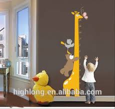 the giraffe wall ruler wall sticker growth chart sticker for kids buy kids height growth chart wall sticker growth chart kids height measurement