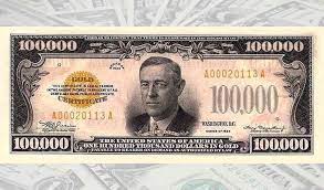 Gefälschte bild zucker waffel frosting papier bilder einfach pintrest pinterest hundert. Die 100 000 Dollar Banknote Der Usa