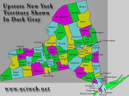 Upstate New York Ny Map St Lawrence Upstate New York