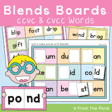 Teacher or parent can follow by column and pick words from the same word family. Cvcc And Ccvc Word List Worksheets Teaching Resources Tpt
