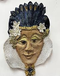 🏺Handbuilt and painted by member Sandra Flood, these wall hangings have so  much character! Sandra trained as a potter and painter at Cardiff College  of Art in the UK, and later received