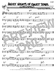 quiet nights of quiet stars corcovado by antonio carlos jobim real book melody chords bb instruments digital sheet music