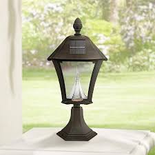 Then outdoor solar lights should be the next thing on your shopping list. Baytown Black 19 High Tri Mount Solar Led Outdoor Light 8f332 Lamps Plus