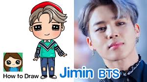 How To Draw A Jimin Bts Mini Idol Doll Youtube Doll Drawing Cute Drawings Cute Kawaii Drawings
