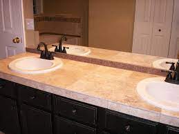 Tile bathroom countertop ideas while functionality ability be your no. Tile Bathroom Countertops Checkout Our Portfolio Of Bathroom Counter Tops Countertops Bathroom Countertops Tile Countertops