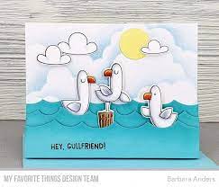 Papercraft kodaira city community rainbow bus. My Favorite Things Clear Stamps Seaside Seagulls Stempelbar Onlineshop