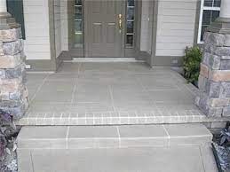 Tile Walkway Entrance Concrete Entryways Love To Do This On Our Front Entryway Concrete Porch Porch Tile Porch Flooring