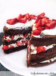 Epingle Sur Gateau Chocolat Chantilly Fraises