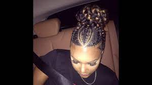 Goddess Bun With Small And Big Braids By Styles By Jazae Natural Hair Styles Hair Hair Styles