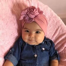 Gorro Tejido Turbante Diadema A Crochet Para Bebe De 0 A 3 Meses Vincha  Palo Rosa