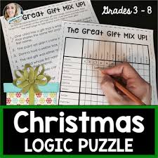 1000+ free printable crossword puzzles are available here. Christmas Logic And Percent Activities