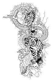 One is descending tiger tattoo style and other is ascending tiger tattoo. Battle Royal Dragon Tiger Tao Tattoo Follow Me Www Instagram Com Rustyroger Tattoo Dragon Tattoo Japanese Style Tiger Tattoo Sleeve Dragon Tattoo Designs