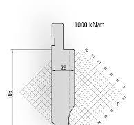 Press Brake Half Gooseneck Punch With 135mm Height And 85 ...