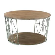 Pomona coffee table has a rustic and natural style; Elk Home 138 167 Round Wood Metal Coffee Table Grey Indoor Furniture Tables Coffee Accuweather Shop