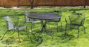 This is just to remove any loose bits that could peel off later and wreck your paint job. How To Paint Metal Patio Furniture Green With Decor