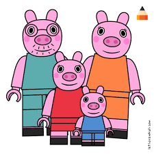 How To Draw Peppa Pig Characters Pig Character Cartoon Drawings Of Animals Cartoon Drawings