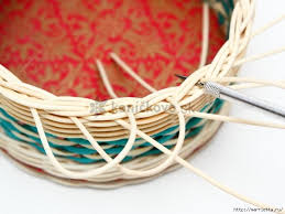 We're going to learn the pr. How To Diy Weave Cardboard Bottom Rattan Basket Basket Weaving Diy Basket Weaving Weaving