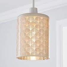 Agata Glass Leaf White Easy Fit Pendant Dunelm Ceiling Lights Ceiling Pendant Lights