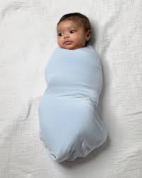 Bamboo Swaddle Blanket | French Blue | Kindred Bravely