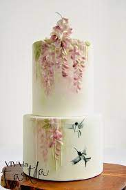 Willworkforcakesandcrumbs Floral Cake Hand Painted Cakes Flower Cake
