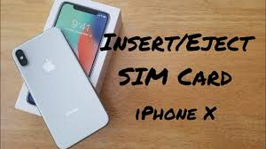Iphone 6 sim card remplacement. How To Insert Eject Sim Card Iphone X Youtube
