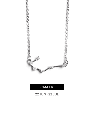 A minimalist design makes this necklace a great cancer crab horoscope zodiac word pendant who we are: Premium Cancer Zodiac Constellation Necklace Arva Co