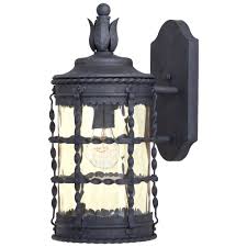 The Great Outdoors By Minka Lavery Mallorca 1 Light Spanish Iron Outdoor Wall Lantern Sconce 8880 A39 The Home Depot Outdoor Sconces Wall Mount Lantern Outdoor Wall Lighting