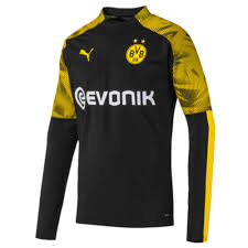 Borussia Dortmund Black 1 4 Zip Training Top 2019 20 Soccer Box
