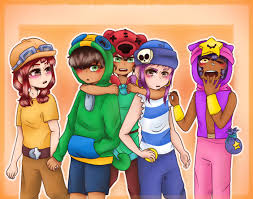 Leon is a new legendary brawler. I Drew A Group Of Friends Jessie Leon Nita Penny And Sandy Brawlstars