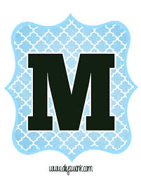 *the free download links can be found at the end of this post. Blue And Black Printable Letters For Banners Swanky Design Company