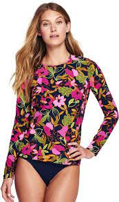 Lands End Lands End Women S Long Sleeve Swim Tee Rash Guard Long Sleeve Lands Long Sleeve Swim Women Long Sleeve Swim Tees