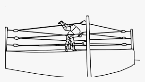 Color in this picture of wrestling ring and share it with others today! Wrestling Ring Wrestler Boxing Ring Thai Boxing Wrestling Ring Coloring Pages Hd Png Download Kindpng