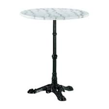 Table Bistro Sebasto Marbre Et Metal O60 Cm Marbre Table De Jardin Plateau En Marbre