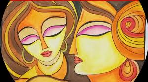 Decorate your laptops, water bottles, notebooks and windows. Pastel Colours Drawing Radha Krishna Painting Modern Art Painting Part 2 Youtube