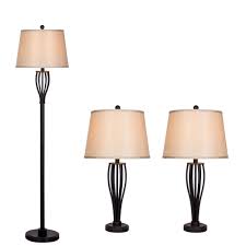 The contour floor lamp's revealing and elegant open framed architecture captures warm led illumination within a remarkably slender extruded aluminum structure. Fangio Lighting W 1467orb Fangio Lighting S 1467orb 3pc Contour Metal Lamp Set In Oil Rubbed Bronze Includes 2 Table Lamps 1 Floor Lamp W 1467orb Grand Central Tv Appliance