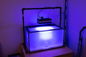 We soldered extension cord wire to a light socket plug and made a bunch of different pvc lengths to make a light stand that is up to 7 feet tall. Diy Innovative Marine Nano 20 Light Stand Reef2reef Saltwater And Reef Aquarium Forum