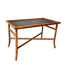 Round glass coffee table fresh cane coffee table with glass top, source: Rectangular Scorched Burnt Or Tortoise Bamboo And Cane Coffee Or Cocktail Table For Sale At 1stdibs