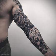 I don't know if i'd choose the world of shrek for a sleeve tattoo, but this ink is incredible. Amazing Sleeve Tattoo By Evgeny Mel Tattoogrid Net