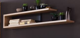 Wandboard Kuba Grau Glanz Und Alteiche 120 X 20 Cm Wandboard Wandregal Wohnzimmer Wandregal