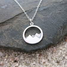 Mountain Necklace Sterling Silver Mountain Range Charm Etsy Nature Jewelry Jewelry Simple Jewelry