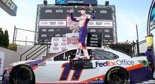 The 2021 nascar cup series season is set to crank up with the 63rd running of the driving the no. Late Pass Gives Denny Hamlin Nascar Cup Victory At Dover Jayski S Nascar Silly Season Site