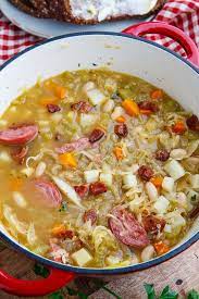 Kielbasa Sauerkraut Soup Recipe Sauerkraut Soup Sauerkraut Soup Recipe Sauerkraut Recipes