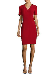 Elie Tahari Roanna Dress Satin Sheath Dress Saks Com