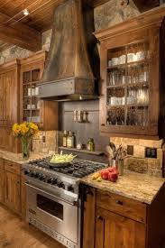 Http Www Sustainablelivingnews Com Wp Content Uploads 2014 12 Stone Backsplash Ideas Kitchen Rustic Wi Rustic Kitchen Log Home Kitchens Rustic Kitchen Design