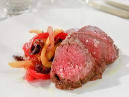 Roasted Beef Tenderloin With Peperonata Recipe Food Network Recipes Giada Recipes Beef Tenderloin