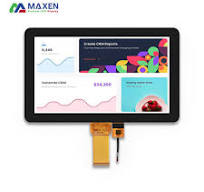 1024x600 TFT LCD Module RGB Interface 10.1 Inch Tft Display Panel 50 Pin  With Capacitive Touch Panel